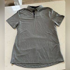 Men’s Lululemon Gray Striped Polo Shirt